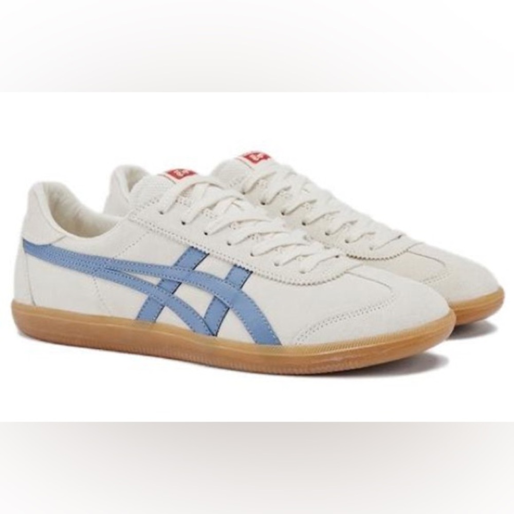 Onitsuka Tiger by Asics Cream and Blue Sneakers